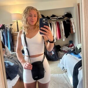 black lululemon crossbody bag, brand new never used!!